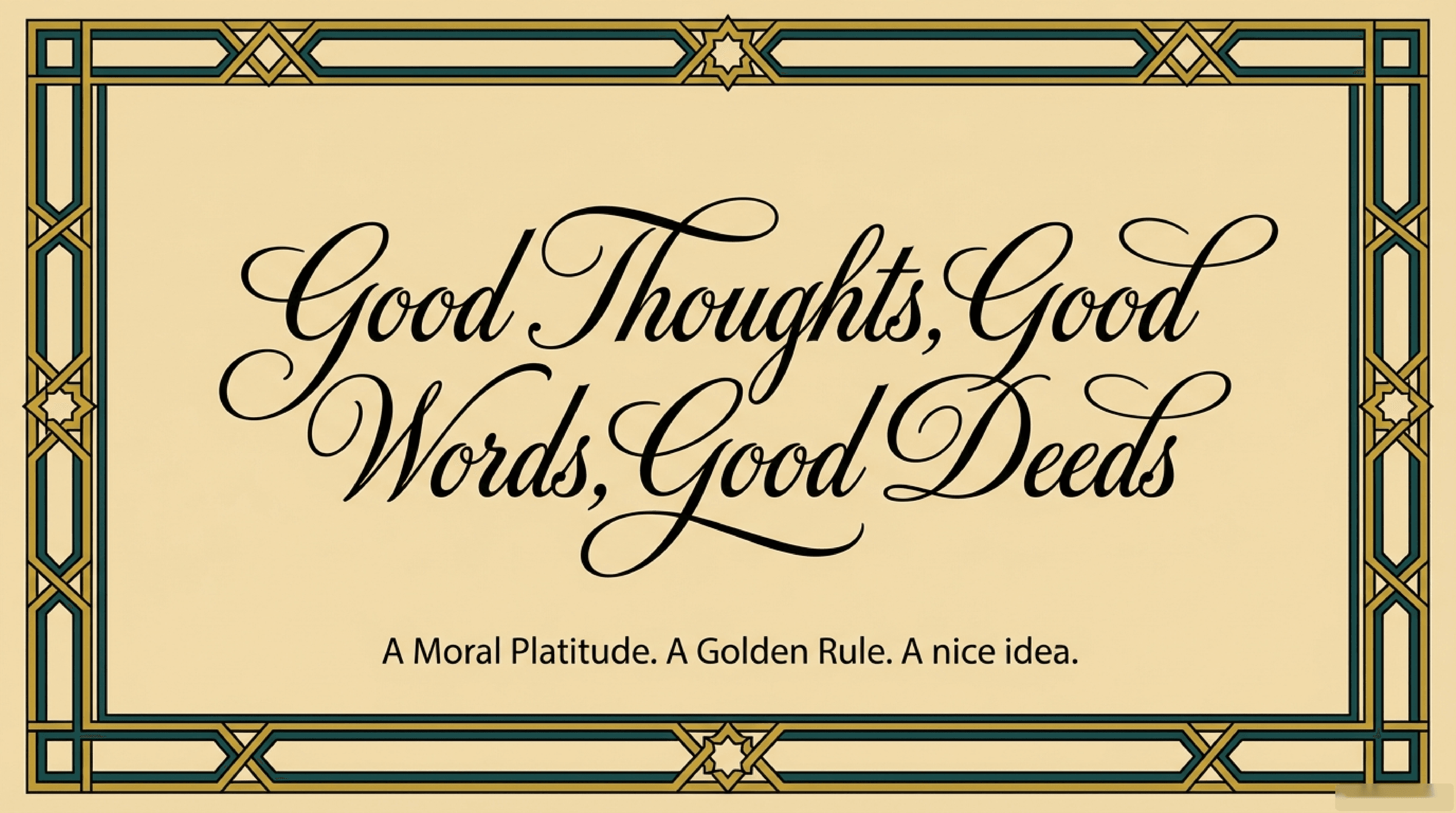 Morality as Thermodynamics