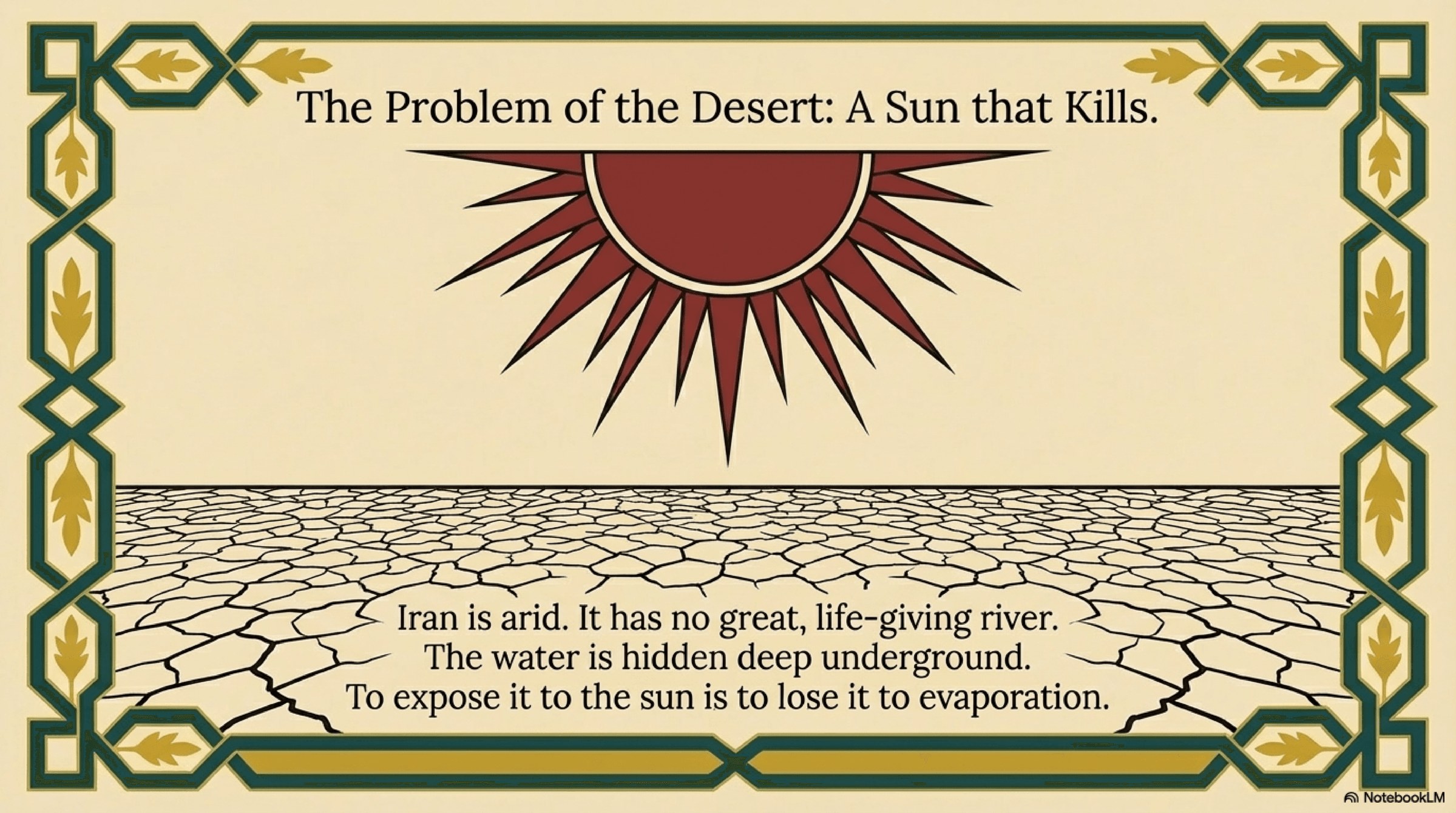 The Qanat - Underground water system